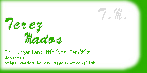 terez mados business card